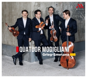 Quatuor Modigliani - Grieg-Smetana i gruppen CD hos Bengans Skivbutik AB (5512148)