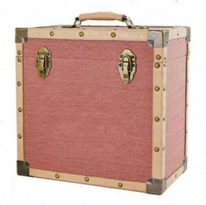 Record Storage Case - Burgandy Cloth i gruppen Labels /  hos Bengans Skivbutik AB (5512357)