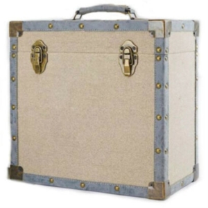 Record Storage Case - Cream Cloth i gruppen Labels /  hos Bengans Skivbutik AB (5512358)