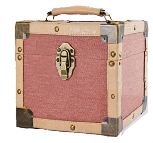 Vinyl Storage - 7 Inch 50 Record Carry Case Burgundy.. i gruppen Labels /  hos Bengans Skivbutik AB (5512359)