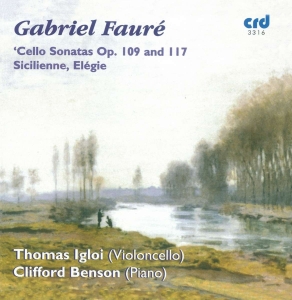 Fauré - Sonatas For Cello & Piano Opp.109 & i gruppen Musikk / CD-R / Klassisk hos Bengans Skivbutik AB (5513462)