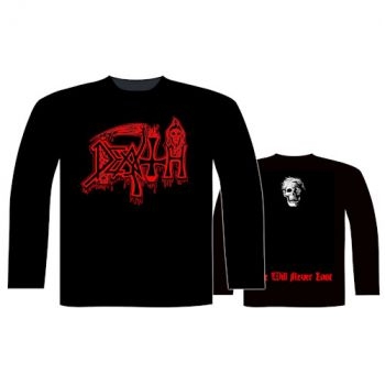Death - L/S Life Will Never Last (M) i gruppen MERCH / Klær / T-skjorter hos Bengans Skivbutik AB (5513751)