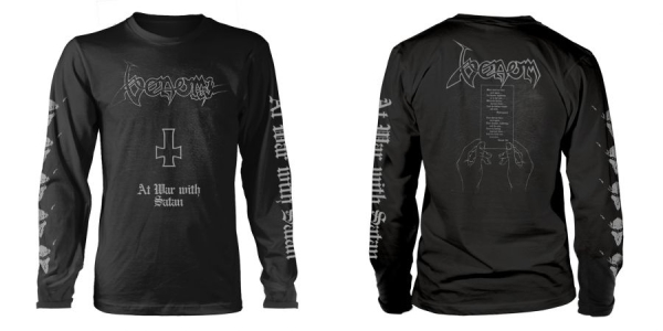 Venom - L/S At War With Satan (L) i gruppen MERCH / Klær / T-skjorter hos Bengans Skivbutik AB (5515421)