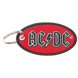 Ac/Dc - Keychain: Oval Logo (Double Sided) i gruppen MERCHANDISE / Merch / Metal hos Bengans Skivbutik AB (5516008)