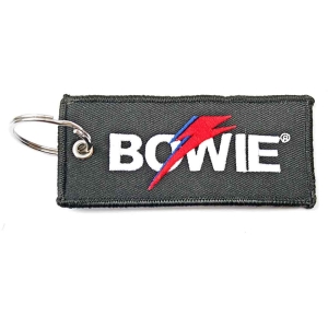 David Bowie  - Keychain: Flash Logo (Double Sided) i gruppen MERCHANDISE / Nøkkelring / Pop-Rock hos Bengans Skivbutik AB (5516009)