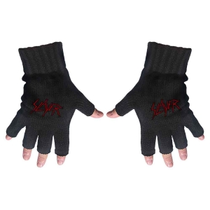 Slayer - Scratched Logo Fingerless Gloves i gruppen MERCHANDISE / Merch / Metal hos Bengans Skivbutik AB (5517617)