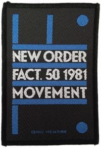 New Order - Patch Fact 50 (10,1 X 8,5 Cm) i gruppen MERCHANDISE / Tøypatch / Pop-Rock hos Bengans Skivbutik AB (5517867)