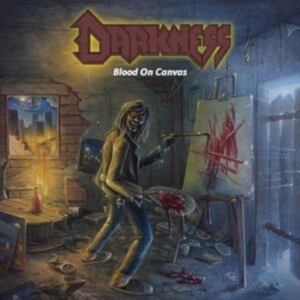 Darkness - Blood On Canvas (Blue Vinyl Lp) i gruppen Kommende produkter - 10 procent hos Bengans Skivbutik AB (5520423)