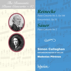 Simon Callaghan Sinfonieorchester - Reinecke & Sauer: Piano Concertos i gruppen CD / Klassisk hos Bengans Skivbutik AB (5523549)