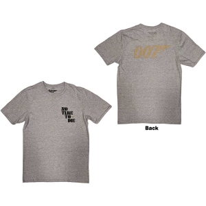 James Bond - No Time To Die & Logo Uni Grey i gruppen MERCH / T-Shirt / Rockoff_Nya April24 hos Bengans Skivbutik AB (5524513r)
