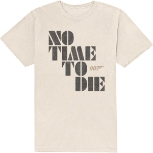 James Bond - No Time To Die Uni Natrl    i gruppen MERCH / T-Shirt / Rockoff_Nya April24 hos Bengans Skivbutik AB (5524514r)