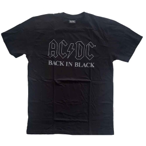 Ac/Dc - Back In Black Uni Bl     (M) i gruppen MERCHANDISE / T-shirt / Heavy Metal hos Bengans Skivbutik AB (5525223)