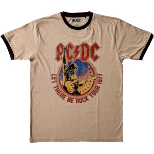 Ac/Dc - Let There Be Rock Tour '77 Ringer Uni Sa i gruppen MERCH / T-Shirt / Rockoff_Nya April24 hos Bengans Skivbutik AB (5525357r)