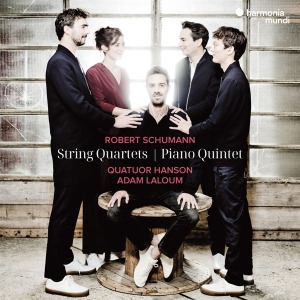 Quatuor Hanson & Adam Laloum - Robert Schumann: String Quartets & Piano Quintet i gruppen CD hos Bengans Skivbutik AB (5525444)