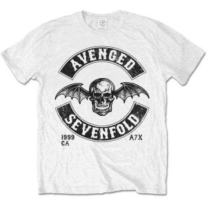 Avenged Sevenfold - Moto Seal Uni Wht     (M) i gruppen MERCHANDISE / T-shirt / Heavy Metal hos Bengans Skivbutik AB (5526397)