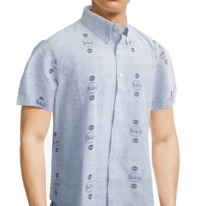 The Beatles - Drum & Apples Uni Denim Shirt: i gruppen MERCH / T-Shirt / Rockoff_Nya April24 hos Bengans Skivbutik AB (5527438r)