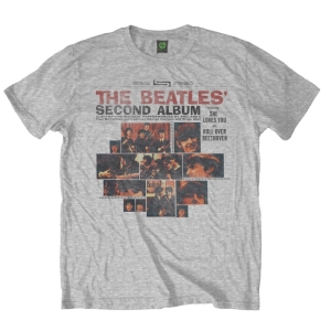The Beatles - Second Album Uni Grey i gruppen MERCH / T-Shirt / Rockoff_Nya April24 hos Bengans Skivbutik AB (5527773r)