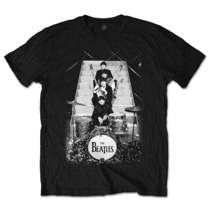 The Beatles - Stage Stairs Uni Bl    i gruppen MERCH / T-Shirt / Rockoff_Nya April24 hos Bengans Skivbutik AB (5527790r)