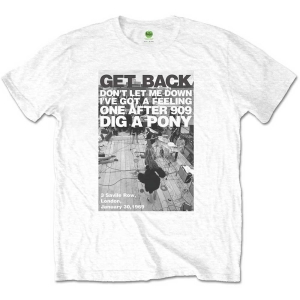 The Beatles - Rooftop Shot Uni Wht i gruppen MERCH hos Bengans Skivbutik AB (5528384r)