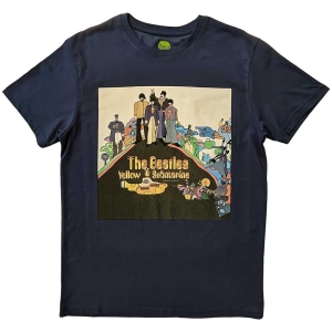 The Beatles - Yellow Submarine Album Cover Uni Denim   i gruppen MERCH / T-Shirt / Rockoff_Nya April24 hos Bengans Skivbutik AB (5529018r)
