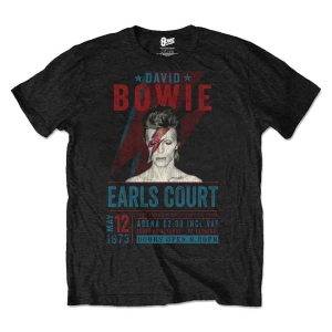 David Bowie - Earls Court '73 Uni Bl Eco i gruppen MERCH / T-Shirt / Rockoff_Nya April24 hos Bengans Skivbutik AB (5530215r)