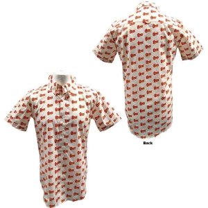 David Bowie - Logo Pattern Uni Wht Shirt: i gruppen MERCH / T-Shirt / Rockoff_Nya April24 hos Bengans Skivbutik AB (5530229r)