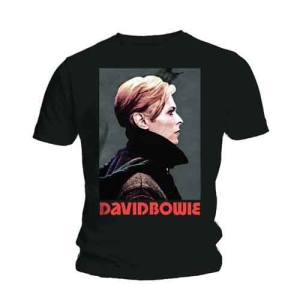David Bowie - Low Portrait Uni Bl i gruppen MERCH / T-Shirt / Rockoff_Nya April24 hos Bengans Skivbutik AB (5530235r)