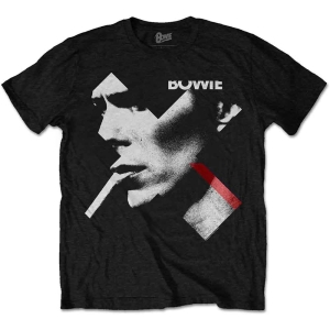 David Bowie - X Smoke Red Uni Bl i gruppen MERCH / T-Shirt / Rockoff_Nya April24 hos Bengans Skivbutik AB (5530248r)