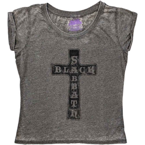 Black Sabbath - Vtge Cross Bo Lady Char i gruppen MERCH / T-Shirt / Rockoff_Nya April24 hos Bengans Skivbutik AB (5530655r)