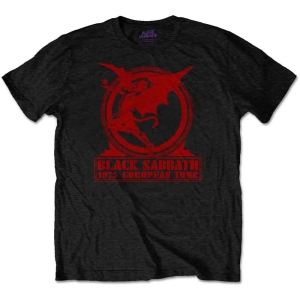 Black Sabbath - Europe '75 Uni Bl    i gruppen MERCH / T-Shirt / Rockoff_Nya April24 hos Bengans Skivbutik AB (5530676r)