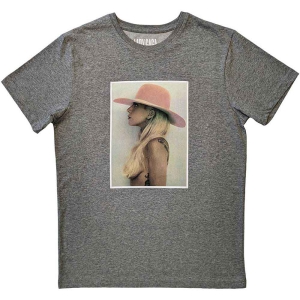 Lady Gaga - Pink Hat Uni Grey     (L) i gruppen MERCHANDISE / T-shirt / Pop-Rock hos Bengans Skivbutik AB (5531513)
