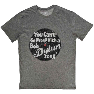 Bob Dylan - You Cant Go Wrong Uni Grey i gruppen MERCH / T-Shirt / Rockoff_Nya April24 hos Bengans Skivbutik AB (5531551r)