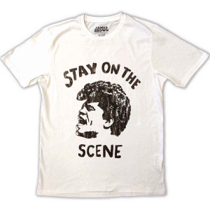 James Brown - Stay On The Scene Uni Wht     (M) i gruppen MERCHANDISE / T-shirt / RnB-Soul hos Bengans Skivbutik AB (5532416)