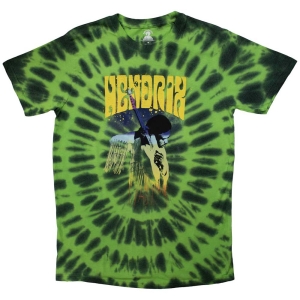Jimi Hendrix - Hear The Vibe Uni Green Dip-Dye T-Shirt i gruppen MERCHANDISE / T-shirt / Pop-Rock hos Bengans Skivbutik AB (5532701r)
