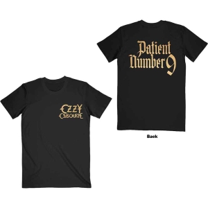 Ozzy Osbourne - Patient No.9 Gold Logo Uni Bl   (XL) i gruppen MERCHANDISE / T-shirt / Heavy Metal hos Bengans Skivbutik AB (5534070)