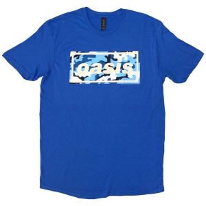 Oasis - Camo Logo Uni Blue    i gruppen MERCH / T-Shirt / Rockoff_Nya April24 hos Bengans Skivbutik AB (5534160r)