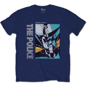 The Police - Message In A Bottle Uni Navy i gruppen MERCH / T-Shirt / Rockoff_Nya April24 hos Bengans Skivbutik AB (5534185r)