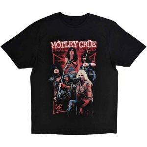 Motley Crue - Live Montage Red Uni Bl    i gruppen MERCH / T-Shirt / Rockoff_Nya April24 hos Bengans Skivbutik AB (5534698r)