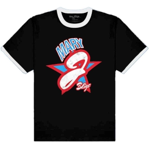Mary J Blige - Americana Ringer Uni Bl    i gruppen MERCH / T-Shirt / Rockoff_Nya April24 hos Bengans Skivbutik AB (5535014r)