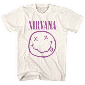 Nirvana - Purple Smiley Uni Nartl i gruppen MERCH / T-Shirt / Rockoff_Nya April24 hos Bengans Skivbutik AB (5535348r)