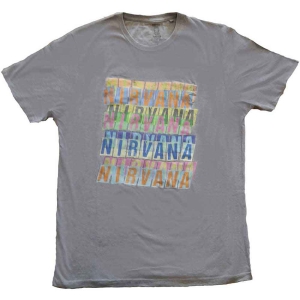 Nirvana - Repeat Uni Grey i gruppen MERCH / T-Shirt / Rockoff_Nya April24 hos Bengans Skivbutik AB (5535634r)