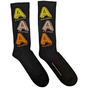 Aaliyah - Tricolor Logo Uni Bl Socks (Eu 40-45) i gruppen MERCHANDISE /  /  hos Bengans Skivbutik AB (5536095)
