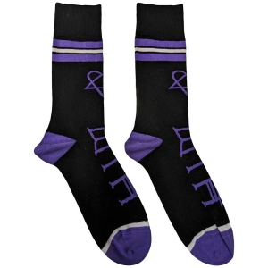 Him - Heartagram & Logo Uni Bl Socks (Eu 40-45 i gruppen MERCHANDISE / Merch / Metal hos Bengans Skivbutik AB (5536122)