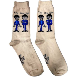 The Beatles - Cartoon Lady Cream Socks (Eu 37-41) i gruppen MERCHANDISE /  /  hos Bengans Skivbutik AB (5536224)