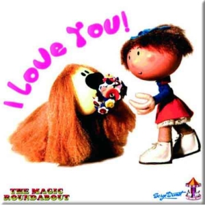 Magic Roundabout - Dougal & Florence Magnet i gruppen MERCHANDISE / Merch / Film-Musikkkal hos Bengans Skivbutik AB (5536668)