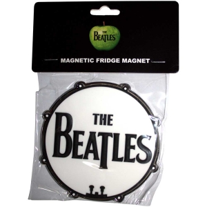 The Beatles - Drum Logo Magnet i gruppen MERCHANDISE / Merch / Pop-Rock hos Bengans Skivbutik AB (5536726)