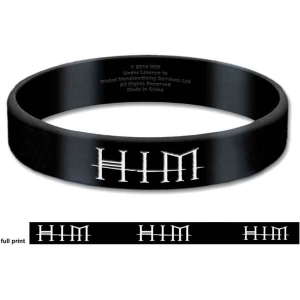 Him - Logo & Heartagram Gum Wristband i gruppen MERCHANDISE / Merch / Metal hos Bengans Skivbutik AB (5536782)