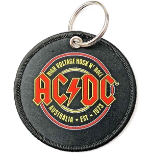 Ac/Dc - Est. 1973 Printed Patch Keychain i gruppen MERCHANDISE hos Bengans Skivbutik AB (5536944)