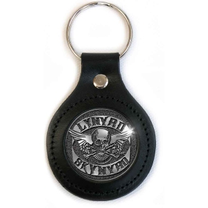 Lynyrd Skynyrd - Biker Logo Leather Keychain i gruppen MK Export CDON Merch hos Bengans Skivbutik AB (5536972)