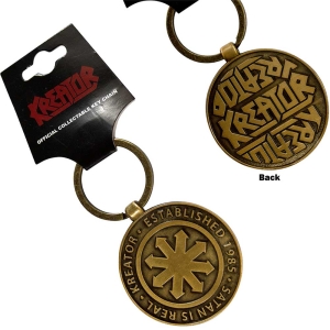 Kreator - Satan Is Real Emblem Keychain i gruppen VI TIPSER / Nyankommet Merch / Juni hos Bengans Skivbutik AB (5537043)